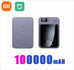 Xiaomi  100000Mah Power Bank 22.5W Magnetic Wireless Hand Warmer Fast Charging Magnetic Power Bank for Iphone16 Huawei New