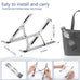 Foldable Laptop Stand Adjustable Notebook Stand Portable Laptop Holder Tablet Stand Computer Desktop Stand Laptop Accessories