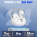 Wireless Earbuds, Bluetooth 5.3 Headphones Stereo Earphones 24Hrs Playtime, IPX7 Waterproof Earphones, Bluetooth Earbud with Touch Control for Android Ios,White