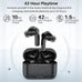 NC2 Hybrid Active Noise Cancelling Wireless Earbuds, In-Ear Detection Headphones, IPX6 Waterproof Bluetooth 5.3 Stereo Earphones, Immersive Sound Premium Deep Bass Headset Matte Black