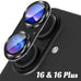 Metal Camera Lens Protector for Iphone 16 15 14 13 Pro Max plus 16Plus 16Pro 15Pro Iphone16 Tempered Glass Full Cover Accessory