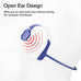 Open-Ear Headphones, Wireless Air Conduction Headphones Lightweight Sweatproof Bluetooth Sports Headset with Mic Answer Phone Call Music for Running, Hiking, Driving, Bicycling (Blue)