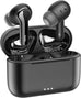 NC2 Hybrid Active Noise Cancelling Wireless Earbuds, In-Ear Detection Headphones, IPX6 Waterproof Bluetooth 5.3 Stereo Earphones, Immersive Sound Premium Deep Bass Headset Matte Black