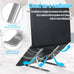 Laptop Stand, Laptop Holder Riser, Computer Tablet Stand, 6 Angles Adjustable Aluminum Ergonomic Foldable Portable Desktop Holder, Ventilated Cooling Notebook Stand for 10-15.6” Laptoptablet