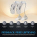 Digital Behind-The-Ear Hearing Amplifier Sound Enhancer - White